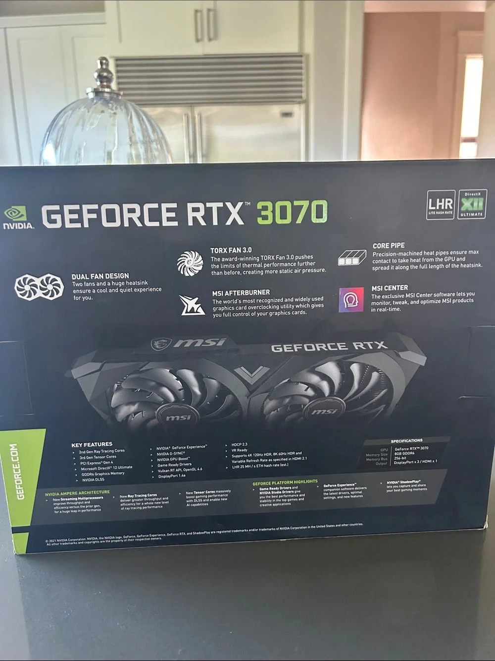 MSI Ventus 2X GeForce RTX 3070 - Black